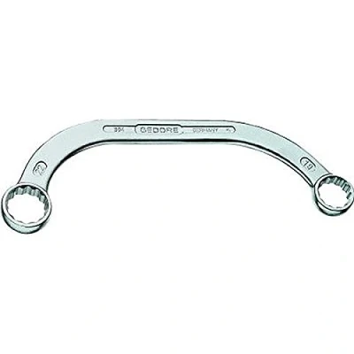 Image of Gedore 30413X17 Half moon ring spanner 13x17mm silver
