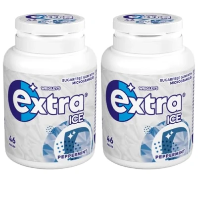 Image of Wrigleys Extra Ice Sugarfree Peppermint Gum 46pcs x 2 Packs
