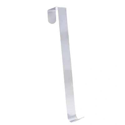 Image of Christmas Concepts® 28cm Metal Wreath Hanger Ultra Slim Over the Door (Silver)