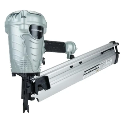 Image of Metabo HPT Framing Nailer, Pro Preferred Brand of Pneumatic Nailers, 21 Degree Magazine, Accepts 2 Inch to 3 1/2 Plastic Collated Nails, Ideal for Framing, Flooring, &amp; Roof Decking, NR90AES1