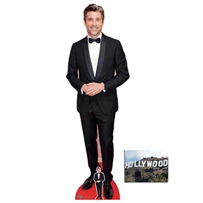 Image of BundleZ 4 FanZ Patrick Dempsey Red Carpet Style Lifesize Cardboard Cutout/Standee Fan Pack, 183cm x 59cm Includes Mini Cutout and 8x10 Photo