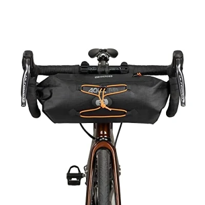 Image of Oxford Products OL955 Aqua Evo Adventure Cycle Handlebar Pack. Waterproof to Level IPX6, Black, 9L