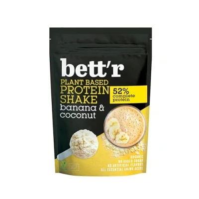 Image of Bett’r BIO Protein Shake Banana and Coconut Organic, Vegan, Gluten free, Soy free Dairy 450g