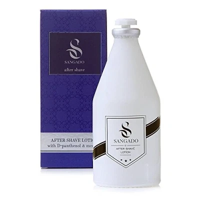 Image of SANGADO Invincible Aftershave Lotion for Men, Moisturizing, Refreshing, Luxury Smelling, Woody Aquatic Scent, Fine French Essences, Long Lasting, Modern, Energized, Refined 100 ml