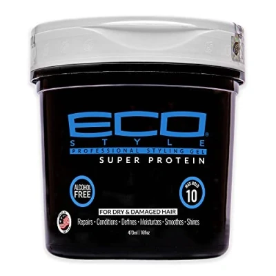 Image of Eco Styler Styling Gel 473 ml Super Protein Jar Black
