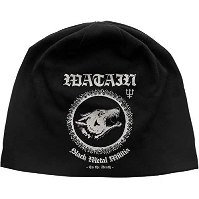 Image of Watain Beanie Hat Black Metal Militia Band Logo Official Unisex One Size