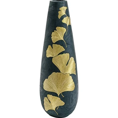 Image of KARE Vase Elegance Ginkgo 95, Polyresin, Gold, 31 x 95