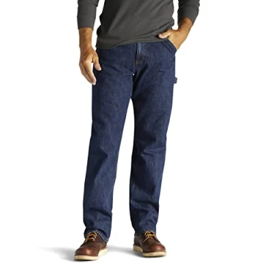 Image of Lee Men&#039;s Loose Fit Straight Leg Carpenter Jean, Retro Stone, 34W x 30L