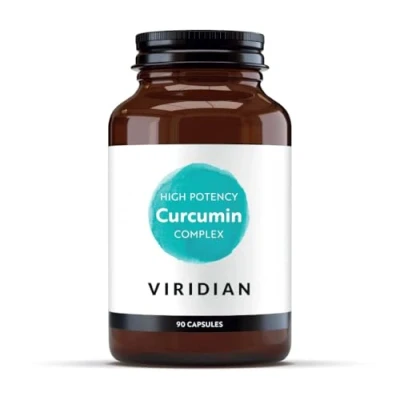 Image of Viridian High Potency Curcumin Complex 90 Caps Turmeric &amp; Boswellia Extracts Full Spectrum Curcuminoids, Ginger, Citrus Flavonoids Nutritionist Formulated