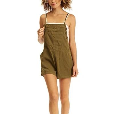 Image of Billabong Women&#039;s Out N About Short Overall Casual, Sage, Large