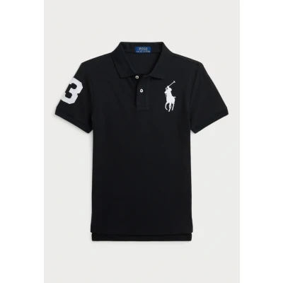 Image of Polo Ralph Lauren SLIM FIT Cotton MESH shirt for kids, Size: 18 20y, Black