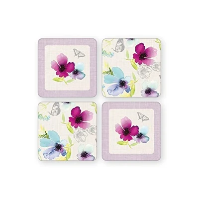 Image of Cooksmart Chatsworth Floral Set of 4 Coasters