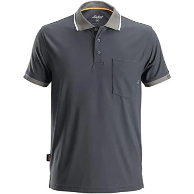 Image of Snickers AllroundWork 37.5® Short Sleeve Polo Shirt Steel Grey S