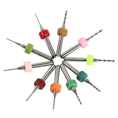 Image of 10pcs Micro Drill Bits Cemented Carbide PCB 0.6 1.5mm for CNC Print Circuit Board