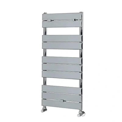 Image of Milano Lustro Chrome Flat Panel Heated Towel Rail 1000mm x 450mm