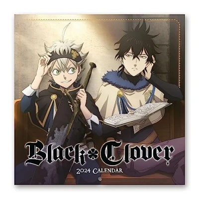 Image of Grupo Erik Black Clover Wall Calendar 2024 12&quot; x 12 Month Planner Square Family Anime