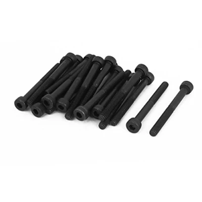 Image of Sourcingmap M4 x 40mm 12.9 Alloy Steel Hex Socket Head Cap Screws Bolt Black 22mm Thread Length 20pcs