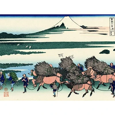 Image of Artery8 Hokusai 36 Views Fuji Ono Shinden Suruga Japan Large Wall Art Poster Print Thick Paper 18X24 Inch