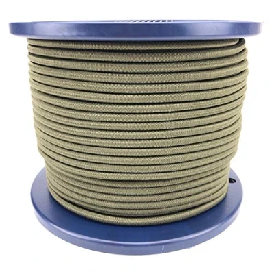 Image of 4mm Olive Elastic Shock Cord x 10 Metres, Bungee Rope Tie Down Strong