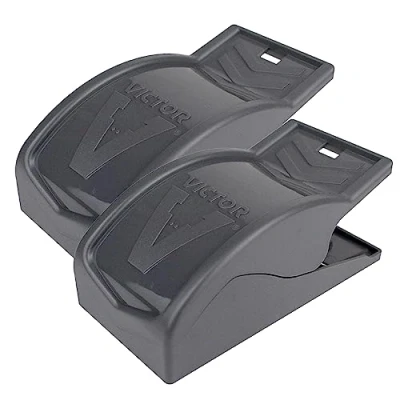 Image of PROTECT Home Easy Catch Mouse Traps Professional for and Garden Pack of 2 Black