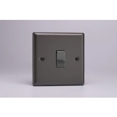 Image of Varilight XP7D Intermediate Light Switch, 10A, Classic Graphite 21 + Iridium Insert