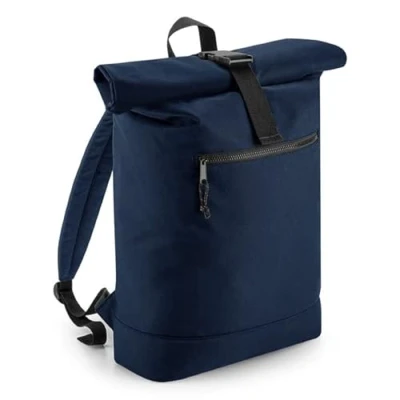 Image of COOZO Recycled Rolled Top Backpack Navy One Size