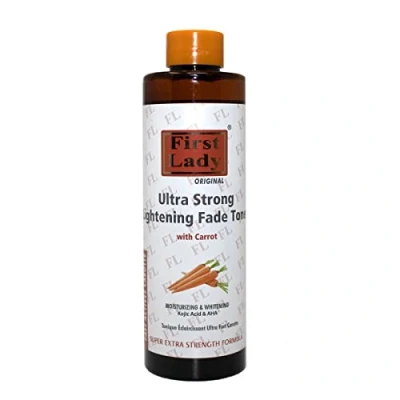 Image of First Lady Ultra Strong Carrot Skin Lightening Fade Face Toner 200ml with kojic Acid &amp; aha