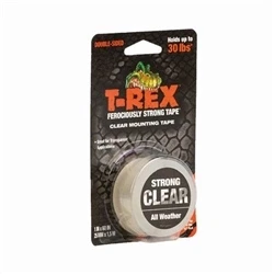 Image of T Rex Mounting Tape Roll 25mmx1.5m Clear (Pack of 6) 285664