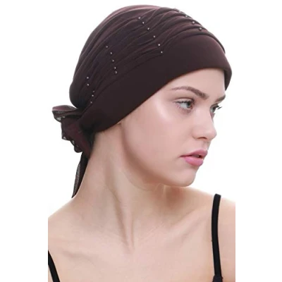 Image of Deresina Chemo Headwear Twisted Hat (Brown One Size)
