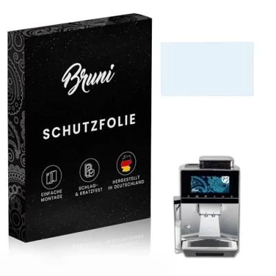 Image of Bruni Screen Protector compatible with Siemens EQ.900 Film, crystal clear Protective Film (2X)