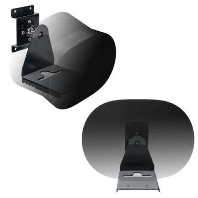Image of shinar Metal Wall Mount Compatible with Sonos Era 300, Swivels up to 360, Tilts 70/+70 Cable Management Max. 12 kg Black (2 Pack, Black)