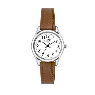 Image of Limit Ladies Analogue Quartz Watch with Tan Strap &amp; White Dial 60204