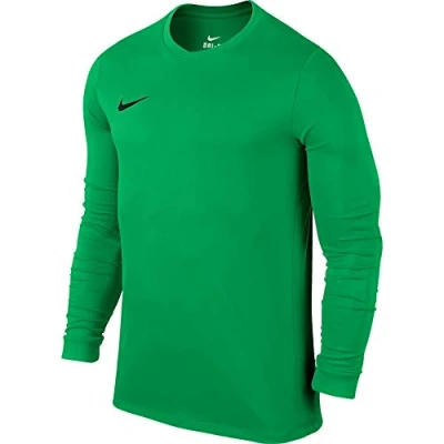 Image of Nike LS Park VI Jsy Long Sleeved Shirt, Hyper Green/Black, Medium