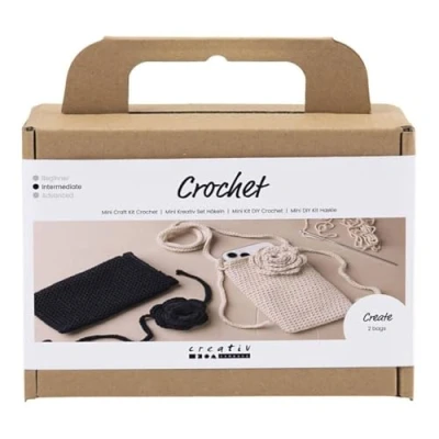Image of Mini Craft Kit Crochet, Bag with Rose, 1 Pack