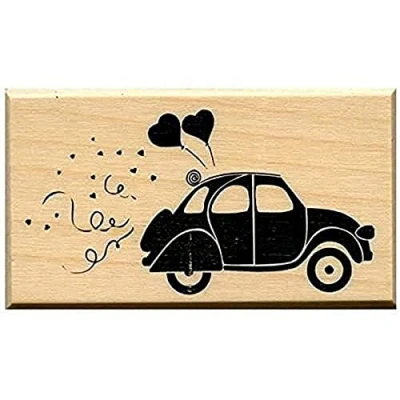 Image of Artemio Wooden Stamp D Wedding Beetle car