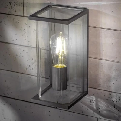 Image of CGC Lighting Aluminium Contemporary Outdoor Outside Wall Light Garden Porch Post Driveway Patio Lamp Weatherproof (Large)