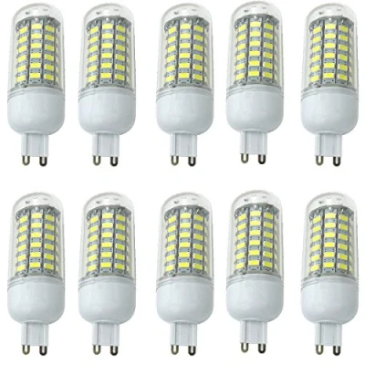Image of Aoxdi 10X LED Corn Bulbs G9 10W, Cool White, 69 SMD 5730 Bulb Lamp, AC 220 240V