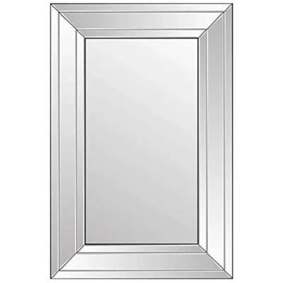 Image of MirrorOutlet Large Venetian Modern Big Bevelled Wall Mirror 2Ft7 X 3Ft11 80cm 120cm, 61x51,Frameless,YC080