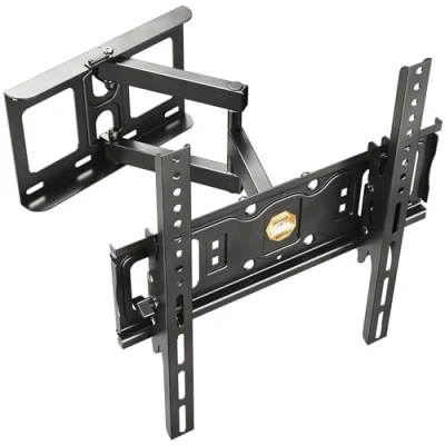 Image of RICOO TV Bracket Tilt Swivel approx 32 55 Inch S6144 for LED LCD OLED Curved and Flatscreens Wall Mount Universal VESA 200x200 400x400