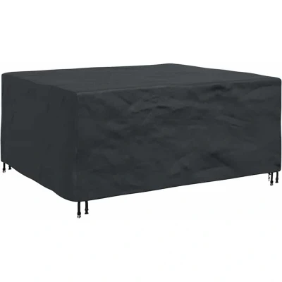 Image of vidaXL Outdoor Furniture Cover Black 200 x 160 70 cm 420D
