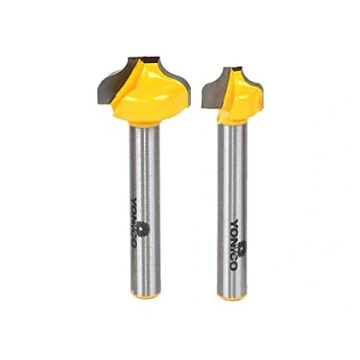 Image of Yonico 14274q 2 Bit Ogee Groove Router Set, Cutting Diameters: 1/2&quot; &amp; 3/4&quot; 1/4&quot; Shank
