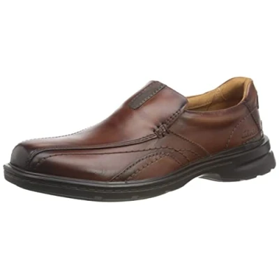 Image of Clarks Men&#039;s Gessler Step Oxford, Dark Tan Lea, 8.5 UK