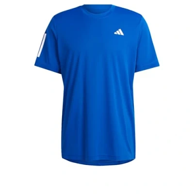 Image of adidas Performance CLUB 3STR Print Tshirt, Men&#039;s, Size: Small, Collegiate royal