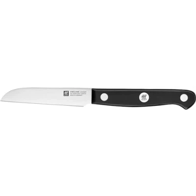 Image of ZWILLING Gourmet Vegetable Knife, 8 cm, Special Stainless Steel, Ergonomic Plastic Handle, Black Made in Germany