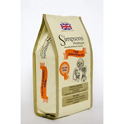 Image of Simpsons Premium Puppy Chicken &amp; Brown Rice Junior Dog Food 2kg