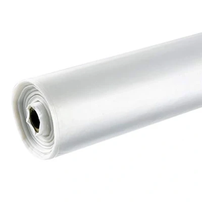 Image of 25m x 4m Clear Polythene TPS Temporary Protection Sheeting Stronger 60mu