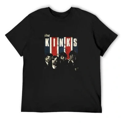 Image of The Kinks T Shirt Rock Band Pop Retro Men Tee Black XXL