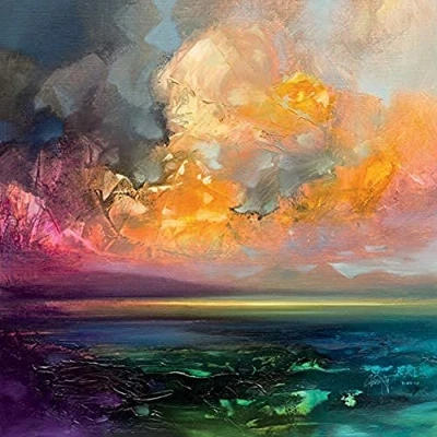 Image of Art Group WDC98245 The Scott Naismith (Isle of Jura Emerges) Canvas Print 85 x 85cm, Wood, Multicolour, 1.3 cm