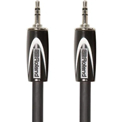Image of Roland Black Series Interconnect Stereo Cable—1/8 Inch Trs, 5 Ft./1.5 M Rcc 3535