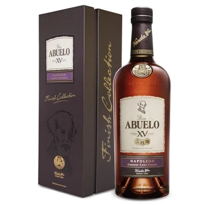 Image of Ron Abuelo Napoleon Rum Finish Collection Añejo XV Años Aged in Cognac Casks 70cl 40%